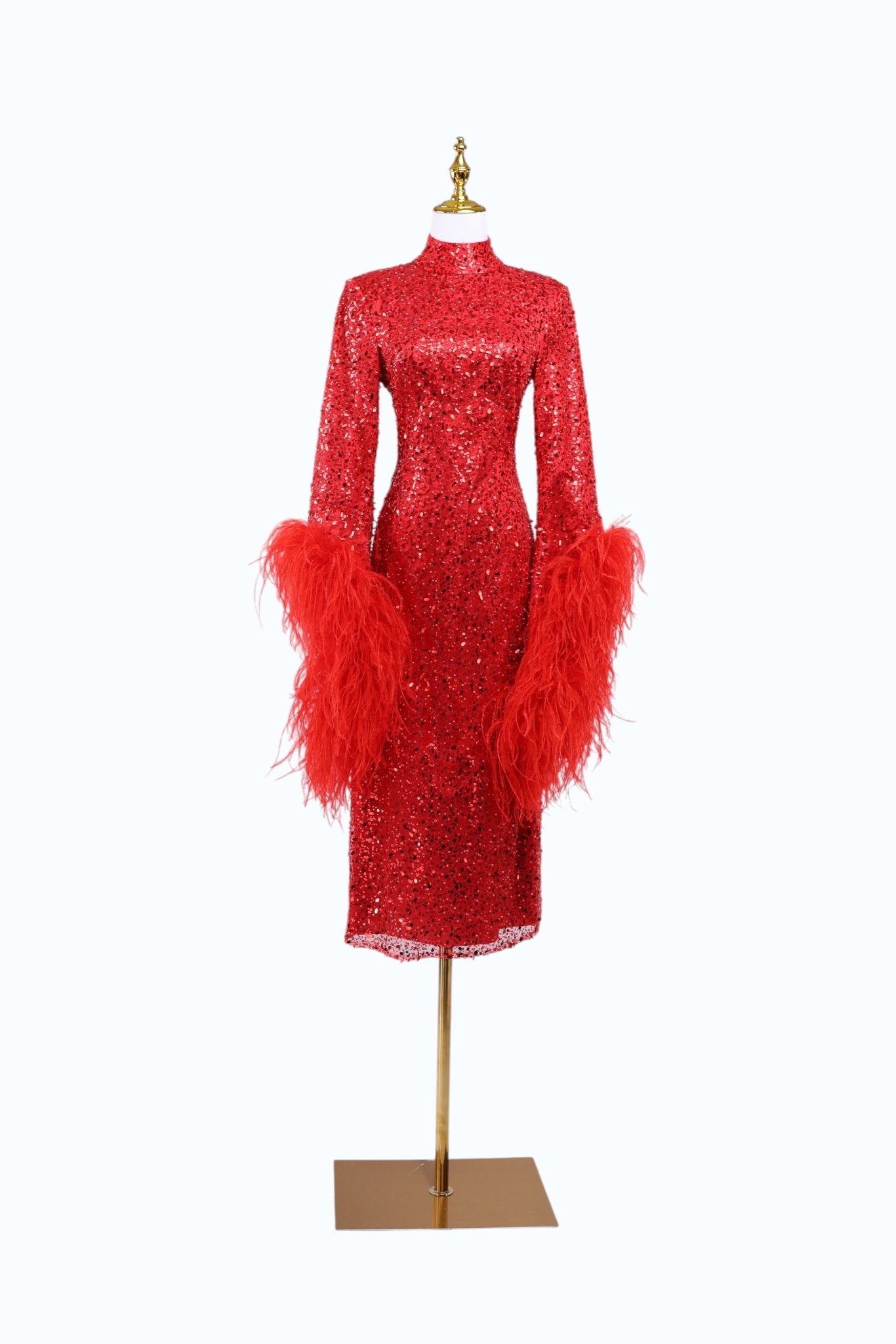 Red Sequin Evening Dress for Women "Flamme" | ANEVAN Red Sequin Evening Dress for Women "Flamme" | ANEVAN