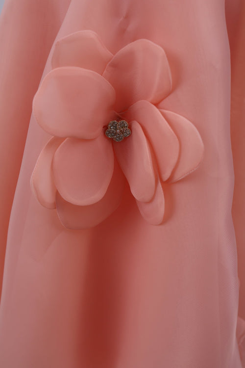 "Fleur" Girl Dress - Daughter's Dresses - ANEVAN-elegant kids peach dress wedding 