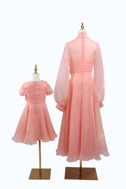 "Fleur" Mother - Daughter Matching Dresses - Matching Dresses - ANEVAN-matching floral dress woman and girl garden party